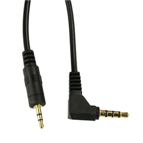 耳機線，3.5立體頭，90度彎頭音視頻線，鍍金耳機線