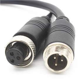 M12智能凈水器、龍頭防水連接線（金屬螺母防水航空插頭）