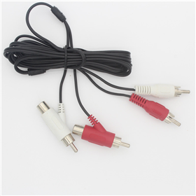 音視頻線，RCA公母轉(zhuǎn)接線，槍型RCA公母轉(zhuǎn)接插頭線